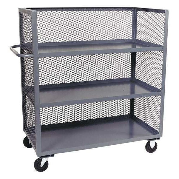 12 ga. Steel Mesh Stock Cart 3000 lb. Capacity, 54