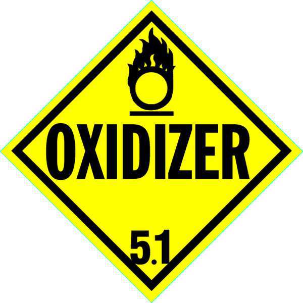 Vhicle Plcard, Oxidizer 5.1 w Picto, PK10
