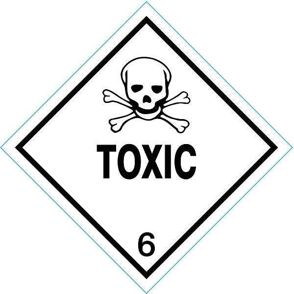 DOT Label, 4 In. H, 4 In. W, PK100