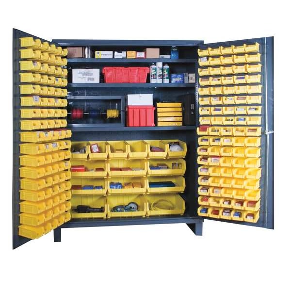 Extra-Heavy Duty Bin Cabinet, 60 in W, 84 in H, 24