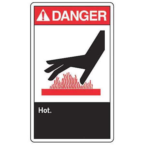 Label, 3 1/2 in H, 5 in W, Vinyl, Horizontal Rectangle, English, LEQM011VSP