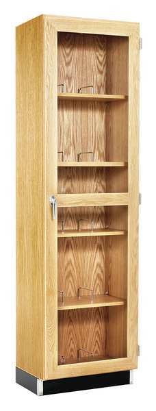 Hardwood, Solid Oak Microscope Storage Case, 24 in W, 84 in H