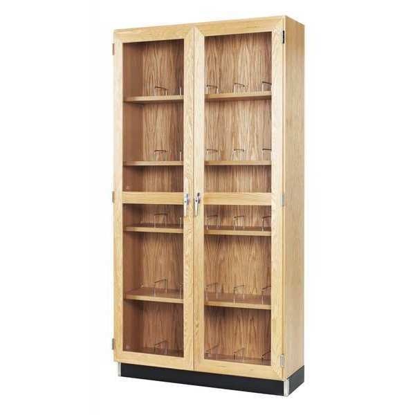 Hardwood, Solid Oak Microscope Storage Case, 36 in W, 84 in H
