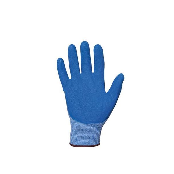 Nitrile Coated Gloves, Palm Coverage, Blue, S, PR