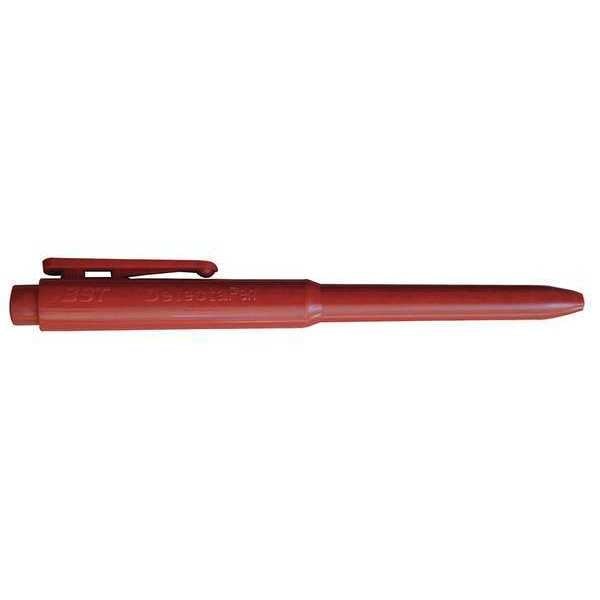 Metal Detectable Retractable Pen, Red, PK25