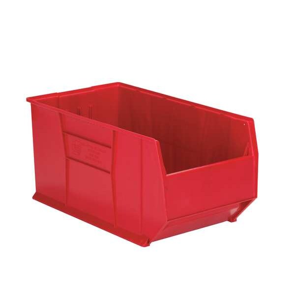 Storage Bin, Blue, Polypropylene, 35 7/8 in L x 23 7/8 in W x 17 1/2 in H, 150 lb Load Capacity