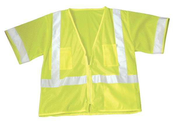 5XL Class 3 High Visibility Vest, Lime