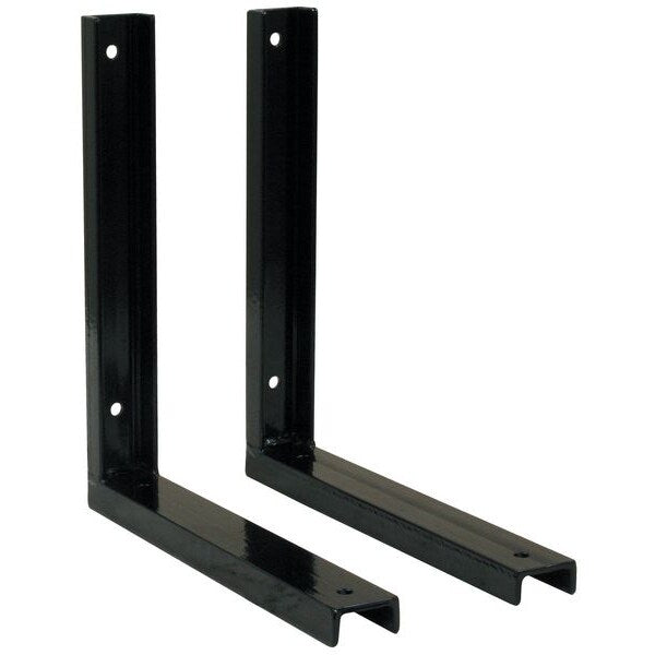 Mounting Bracket, 15 in. L, Steel, Black