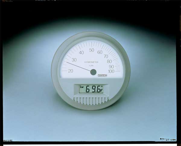 Digital/Analog Hygrometer, 0 to 160 F