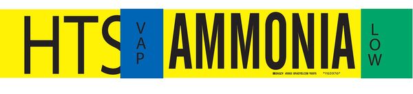 Ammonia Pipe Marker, HTS, 8In and Above, 59930