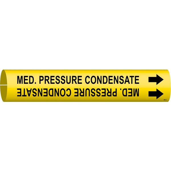 Pipe Marker, Med. Pressure Condensate, Yel, 4094-A