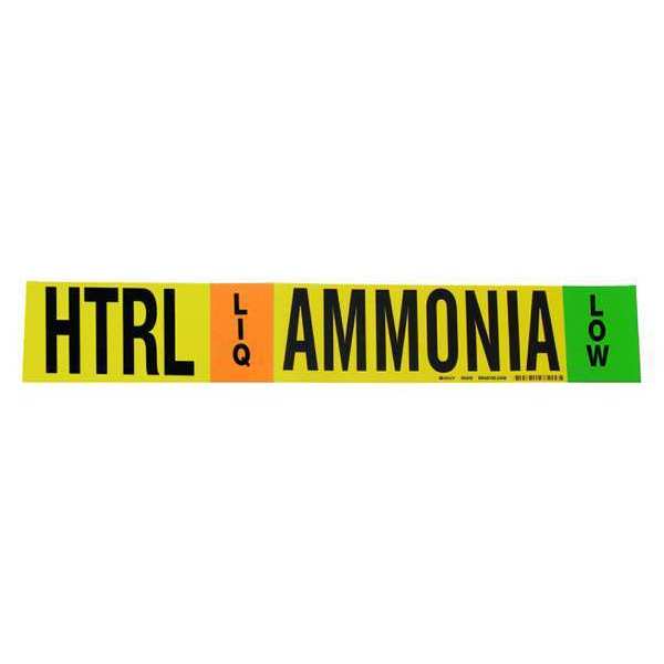 Ammonia Pipe Marker, HTRL, 8In and Above, 90449