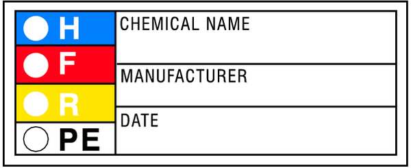HMIG Label, 1-1/8 In. H, Paper, PK1000