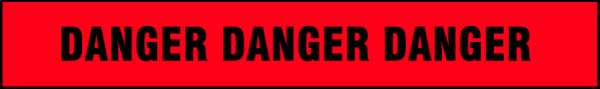 Barricade Tape, Red/Black, 1000 ft x 3 In