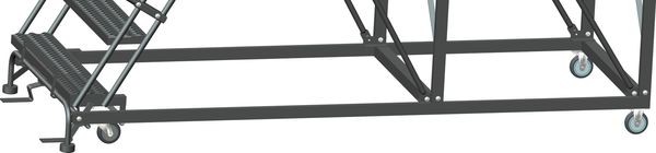 Roll Work Platform, Steel, Single, 60 In.H