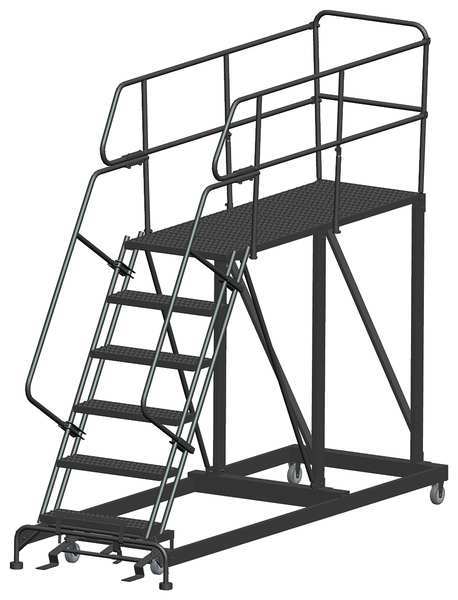 Roll Work Platform, Steel, Single, 60 In.H