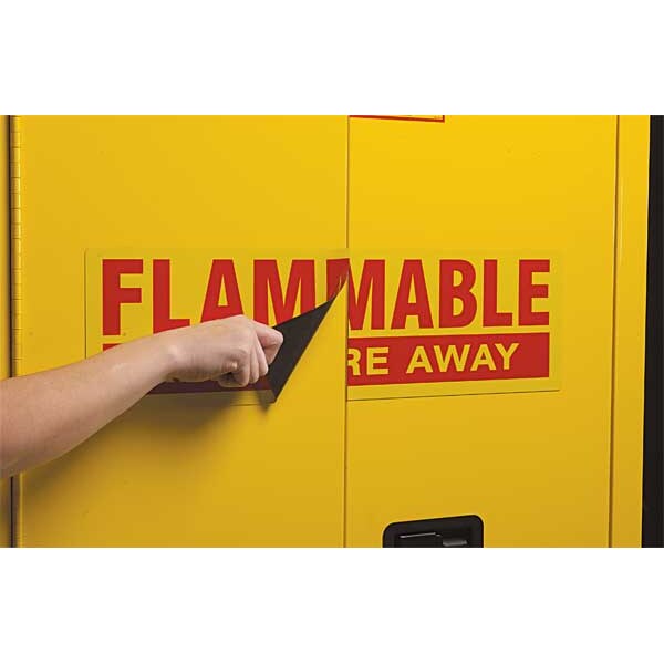 Label, 3 1/2 in H, 12 in W, Polyester, Vertical Rectangle, English, 60294