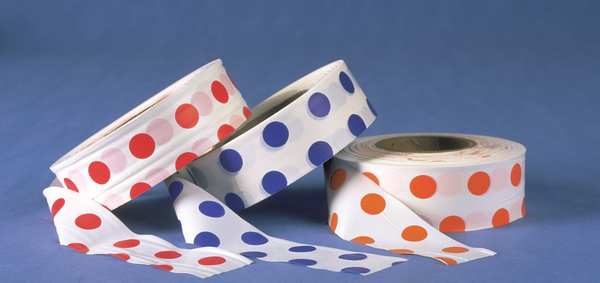 Flagging Tape, White/Blu, 300ft x 1-3/16In