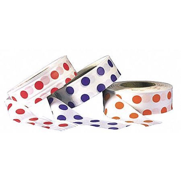 Flagging Tape, White/Blu, 300ft x 1-3/16In