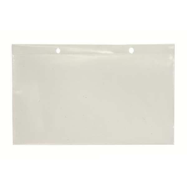 Label Holder, Clear, Polypropylene, 5 in L x 3 in W, 1 lb Load Capacity, 6 PK