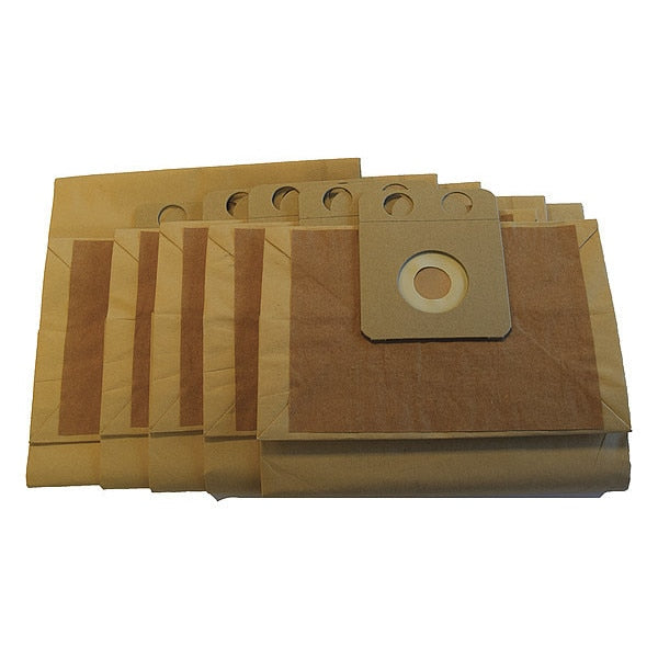 Bag, 6 In, Paper, Non-reusable, PK5