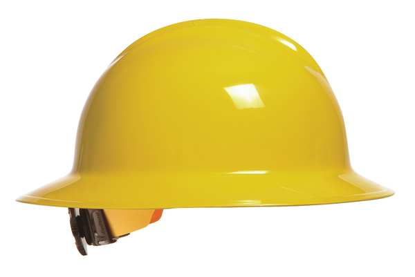 Full Brim Hard Hat, Type 1, Class E, Ratchet (6-Point), Yellow