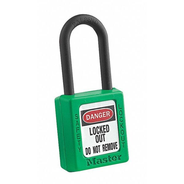 Lockout Padlock, KA, Green, 1-3/4