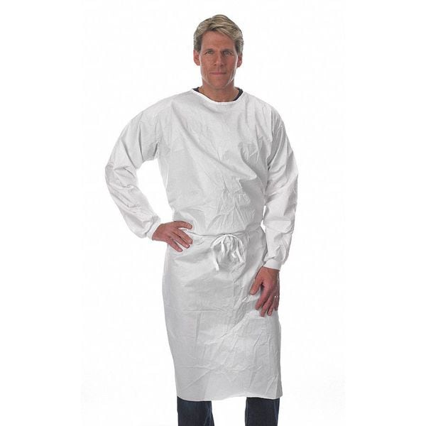 Disposable Sleeve Apron, White, 2XL