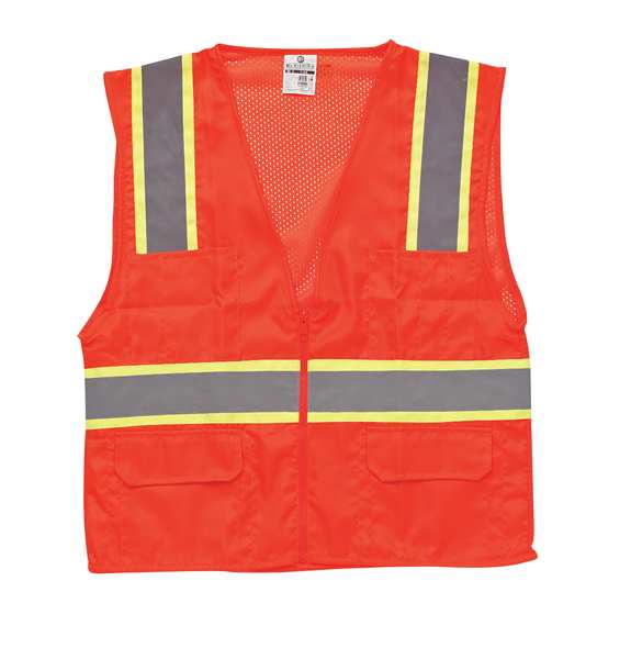 5XL Class 2 High Visibility Vest, Orange