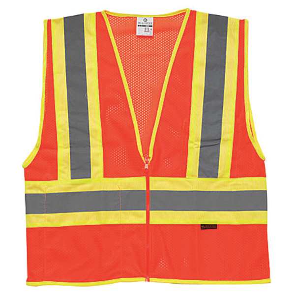 2XL Class 2 High Visibility Vest, Orange
