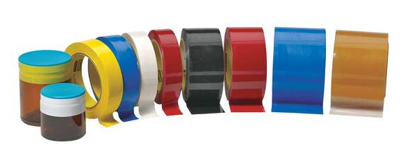 Film Tape, 3/8 In x 72 yd., Yellow, PK36