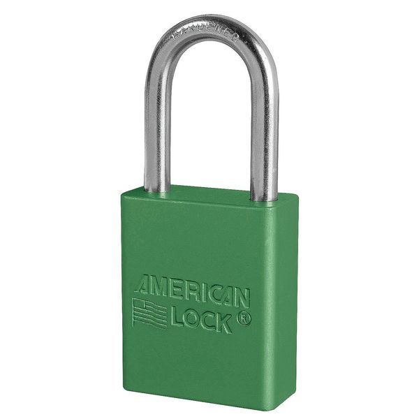 Lockout Padlock, KA, Green, 1-7/8
