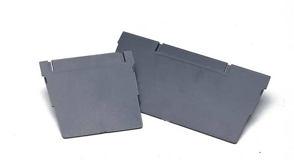 Plastic Divider, Black, 5-3/4 in L, 3 in W, 3 in H