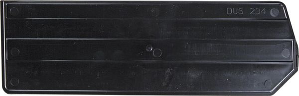 Plastic Divider, Black, 14 in L, 4 1/2 in W, 4 1/2 in H