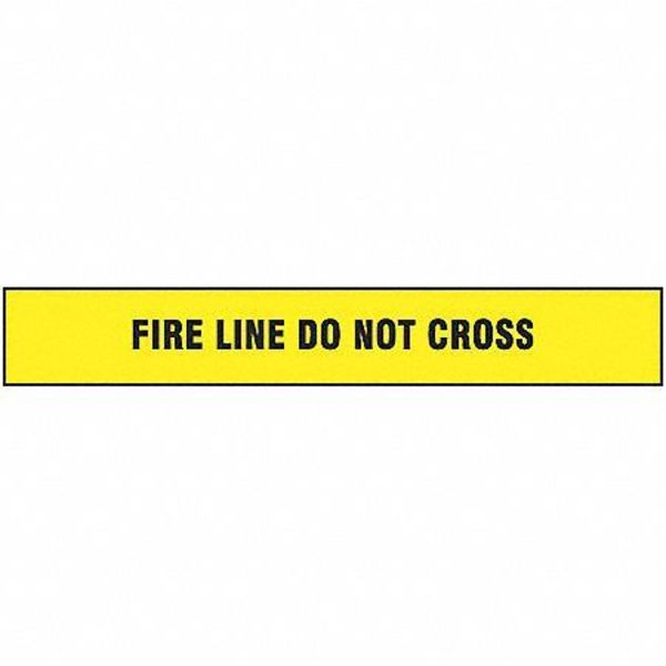 Barricade Tape, Yellow/Black, 1000ft x 3In