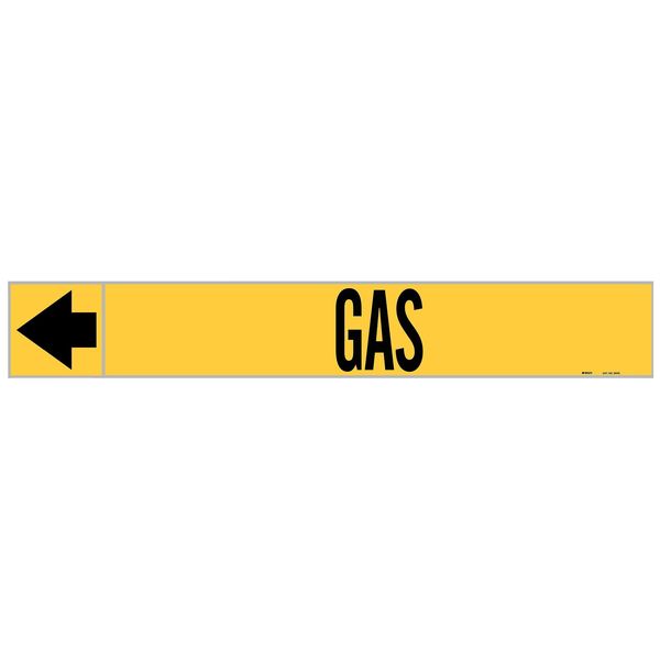 Pipe Marker, Gas, 1 In.H