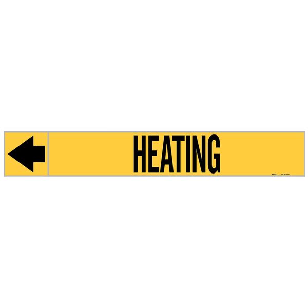Pipe Marker, Heating, 1 In.H