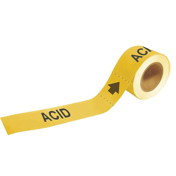 Pipe Marker, Acid, 2 In.H