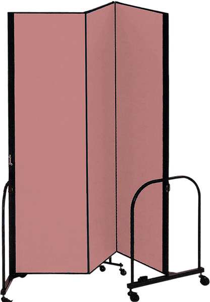 Partition, 5 Ft 9 In W x6 Ft 8 In H, Mauve