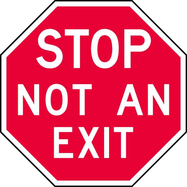 Not An Exit Sign, English, 12
