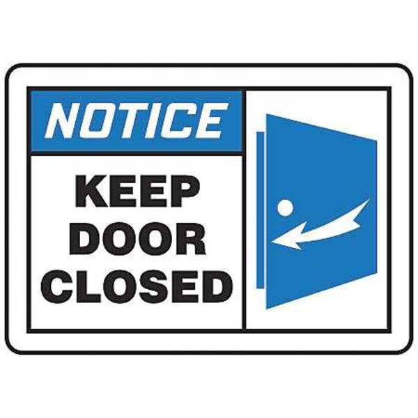 Safety Label, 3 1/2 in Height, 5 in Width, Vinyl, Horizontal Rectangle, English