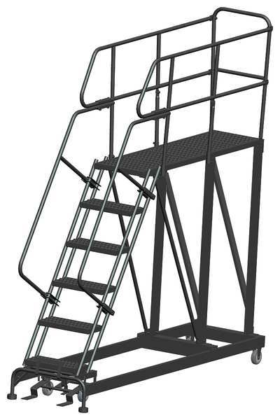 Roll Work Platform, Steel, Single, 60 In.H