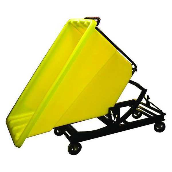 Self-Dumping Hopper, HD, 5/8 cu. yd., Ylw
