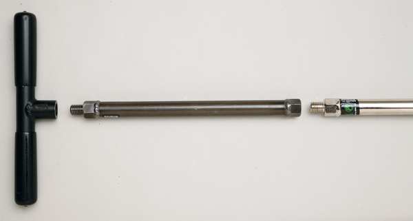 Soil Probe, 33 In, Chrome Plated