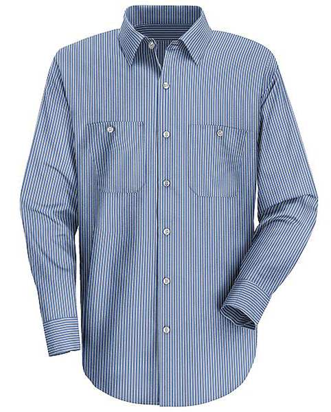 Long Sleeved Shirt, Blue, 65 per PET/35 per Ctn, L