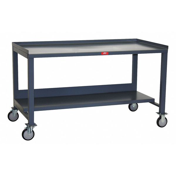 Workbench, Steel, 72 in W, 35 in Height, 1,400 lb, Straight