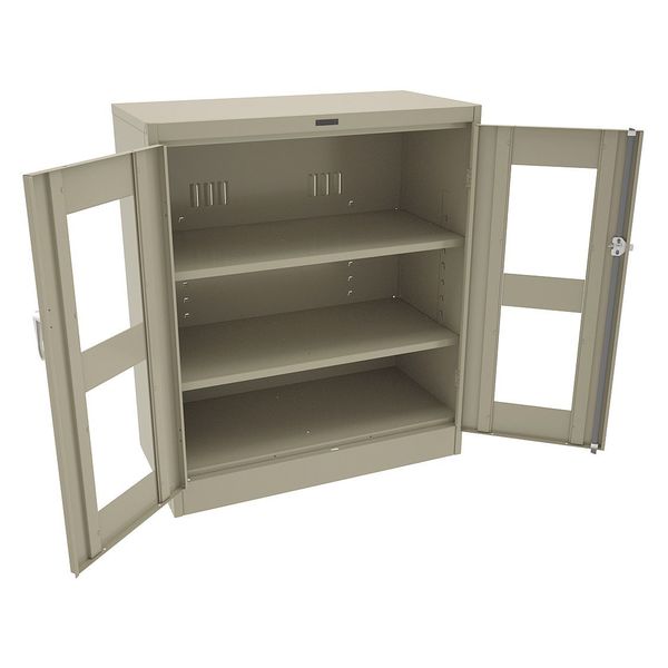 22 ga. Steel Storage Cabinet, 36 in W, 42 in H, Stationary