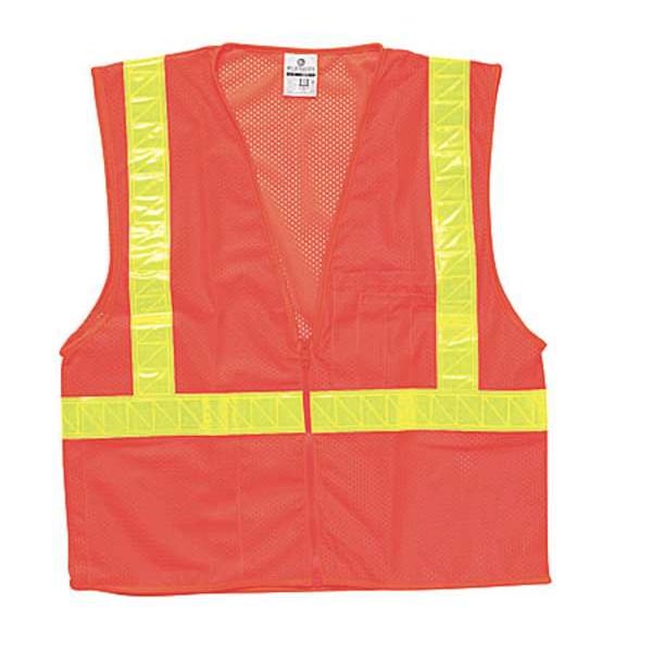 4XL Class 2 High Visibility Vest, Orange