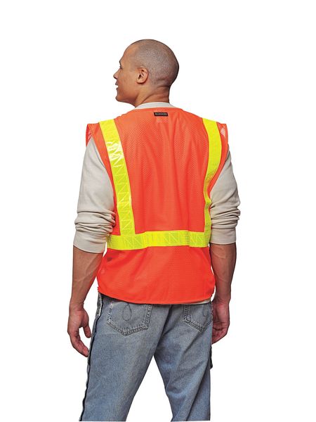 3XL Class 2 High Visibility Vest, Orange