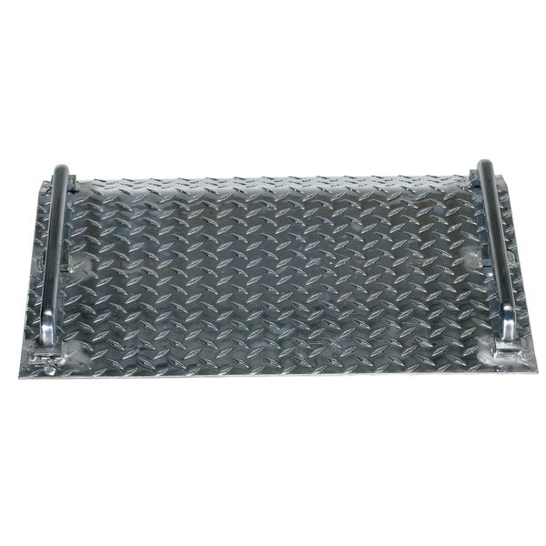 Mini Dockplate, Aluminum, 500 lb, 18 x 24In